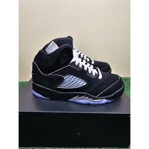 Nike Air Jordan 5 OG Reimagined Black Metallic Preschool PS Size 13C HF3978-001
